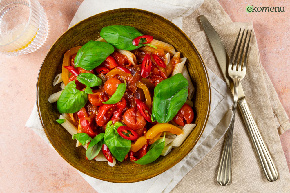 Pittige-pasta-peperonata-LOGO